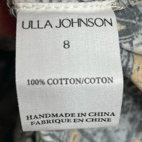 Ulla Johnson dress midi Ondine in Portofino sz 8 gray NWOT one shoulder - Picture 10 of 11